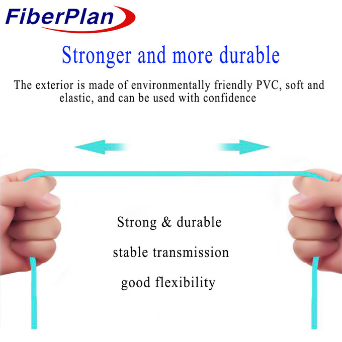 PVC LSZH OM3 MPO MTP Fiber Optic Loopback With Low Insertion Loss