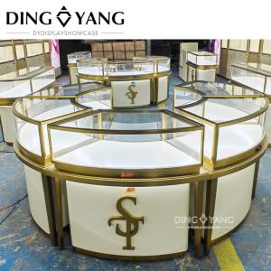 Wholesale Beautiful Appearance Firm Structure Gold Jewelry Counter ,Glass Jewellery Shop counters from china suppliers