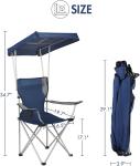 Camping Folding Chair With Umbrella, Recliner Chairs, Beach Chair Adults Camping