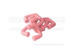 Double Blend Pink Silicone Rubber Tube Hose Chemical Resistant Inner Diameter 6