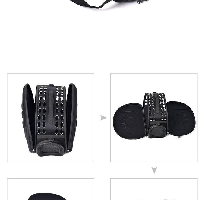 Stylish Cross-Body Breathable Foldable Outdoor Carrying Bag Portable Pet Car Bag