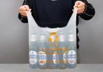 Vest Disposable Degradable Plastic Bag , 14x50cm Printing Shopping Food Bag