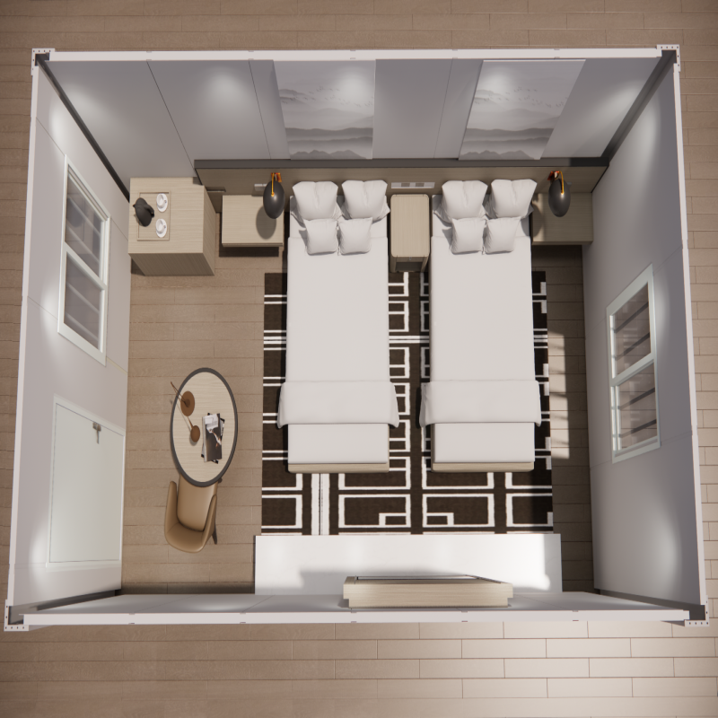Unused Full Apartment Furnished Container Homes with Bathroom and Kitchen Modern Style