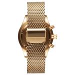 Brand logo sun grain dial gold plated stainless steel case custom watch face