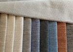 330gsm Yarn Dyed Woven Fabric , Plain Polyester Velvet Upholstery Fabric