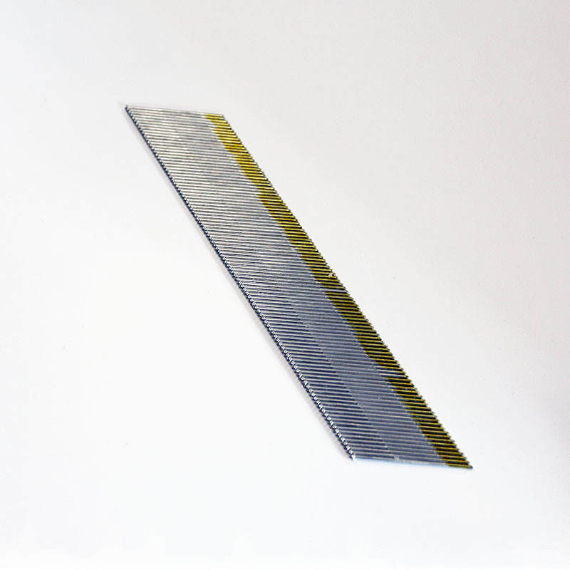 15 Gauge 34 Degree Finish Nails Galvanized 32mm Angled Brad Nails For Cabinetry Building