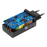 PD GaN Fast Charger 3port QC4.0 65W Type C Charger Adapter 45W 20W