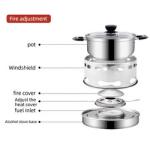 Hot Selling Household Stainless Steel Ramen Soup Pot Portable Cooking Pot Spirit