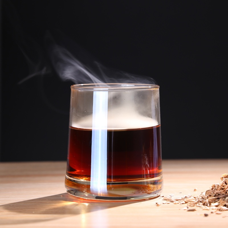 Hot Sale Wooden Cocktail Smoker Kit with Wooden Box Premium Wood Shavings and Essential Bar Tools