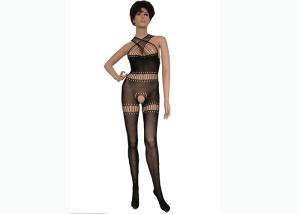 Wholesale Seamless Sexy Full Body Fishnet Stocking Half Shoulder And V - Neck Style from china suppliers