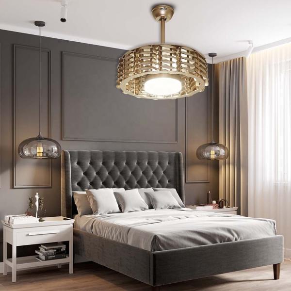1stshine Home Office Ceiling Fan Luxury Decorative Brushless DC Inverter with