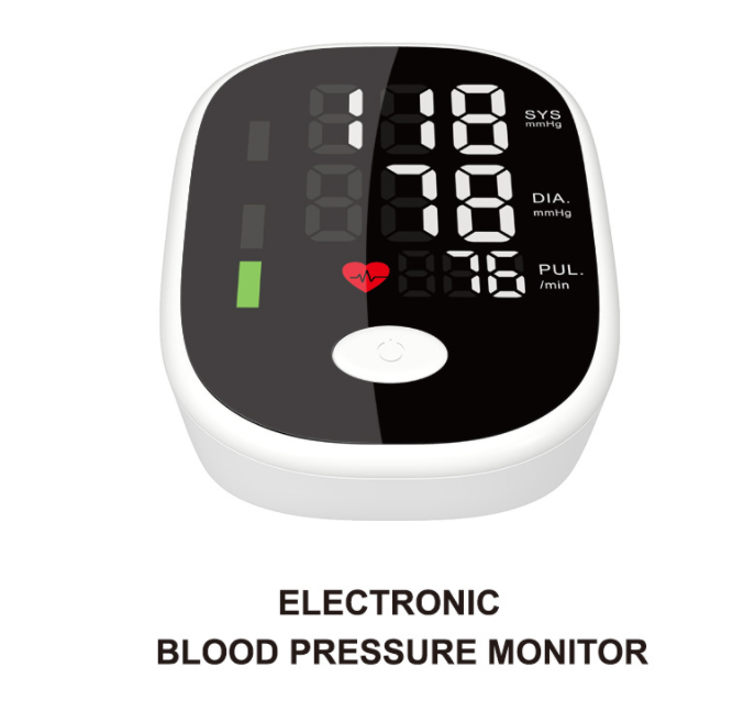 LCD Display Blood Pressure Monitor Cuff Plastic ABS With Voice Broadcasting