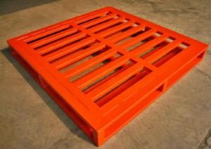 Wholesale Strong Blue Orange Repairable Recyclable Metal Pallet , 15 - 30kg from china suppliers