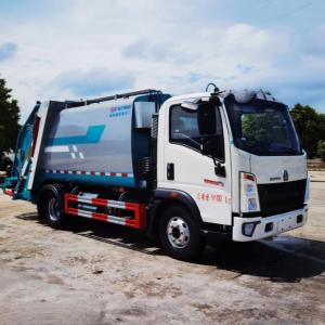 China New Sinotruck Howo 6wheel Lift Compactor Garbage Truck 10ton Garbage Cleaning Truck on sale