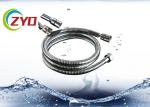201 Stainless Steel Flexible Shower Hose Silver Chrome Plated Surface