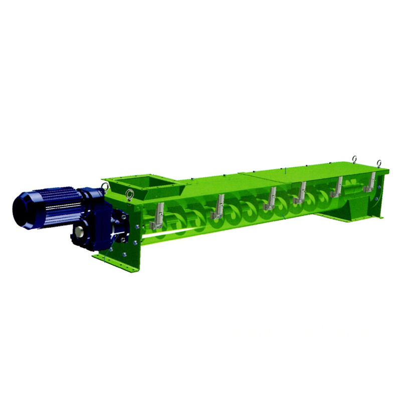 OEM Custom Powder Conveying Equipment Stainless Steel Screw Auger Conveyor with Hopper