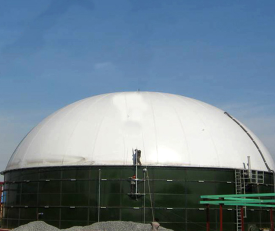 UV Resistance Double Membrane Biogas Holder Customized Capacity