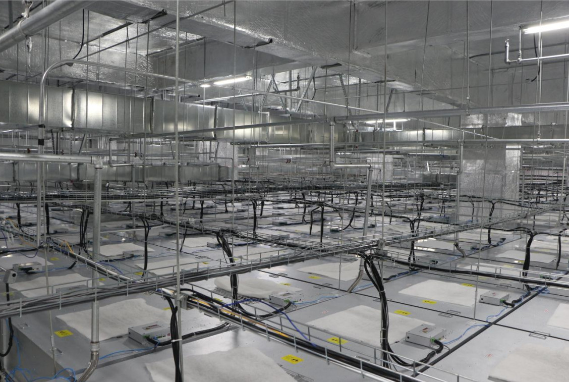 Modular Clean Room With Ceiling Ffu Air Condition Filtration System For Unidirectional Airflow System Dust Free Working