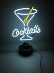 25x25cm Tabletop Neon Light 12v Led Neon Rope Light UL Cocktails