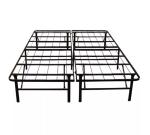 Black Steel Frame Single and Queen Metal Folding Bed for Home Hotel or Living