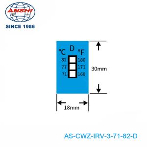 Wholesale Irreversible 71-82 ℃ 160-180℉ 3 Level High Temperature Sensitive Labels from china suppliers
