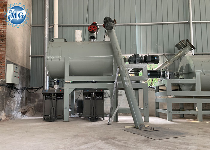 Automatic simple dry mortar plant