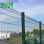 European Market PVC Coated 3D Fence Match Peach Post