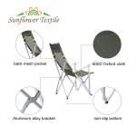 Outdoor Furniture Portable Picnic Recliner Foldable Aluminum 55*72*101cm