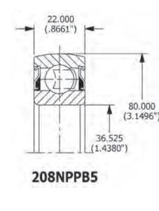 Wholesale 208KR4 Nonstandard Agricultural Machinery Bearing Double Seal GCR15 High Temperature Resistance from china suppliers