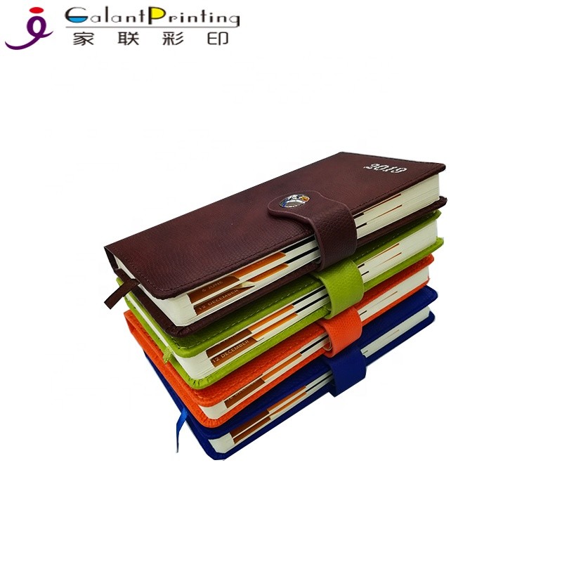 Hardcover Weekly Monthly Diary Custom Planner Printing High Gloss UV Varnish