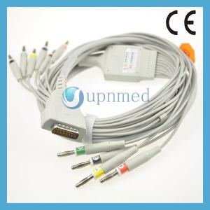 Wholesale Fukuda one-piece 10-Lead EKG cable with leadwires from china suppliers