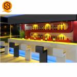 Marble Stone Coffee Shop Bar Counter I Shape Hygienic Antibacterial