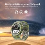4G 1.28" Rugged Screen IP68 Sport Smart Band Watch Dustproof Fallproof