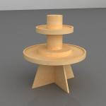 Wooden Miniso Display Rack 50-55Kg Per Layer Capacity wood Material