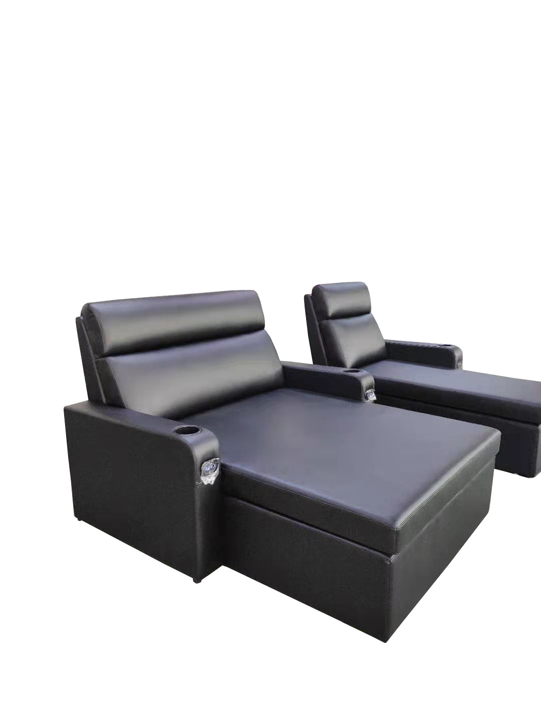 12mm Plywood Leather Recliner Chair Movie Theather Sofa Beds