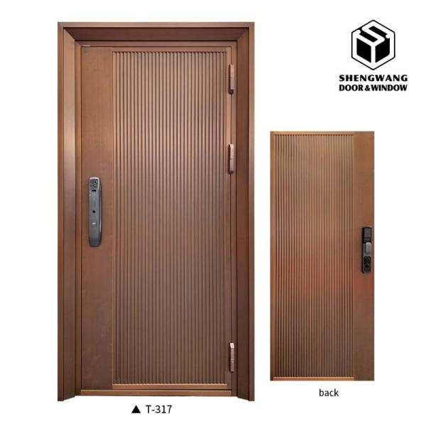 ODM Swing Aluminium Pedestrian Garden Gates Copper Imitation Surface Finishing
