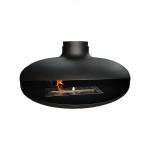 Heavy Duty Mid Century Wood Burning Fireplace Carbon Iron Modern Style