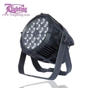 China IP65 18LED PAR RGBWA+UV,Daisy Chain Link Outdoor spotlighting Stage Par Light on sale
