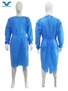 Wholesale Antistatic Blue Disposable Surgical Gown with Knitted Cuffs En1149 Standard Adequate Stock from china suppliers