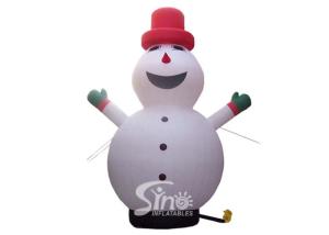 Wholesale 2 to 10 mts high advertising giant inflatable snowman made of best material for holiday promotions from china suppliers