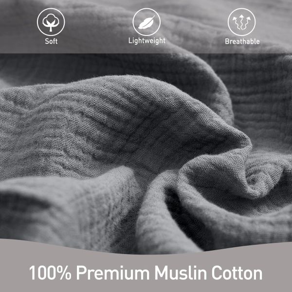 4-Pack Baby Swaddle Blankets For Unisex,100% Cotton Muslin Newborn Receiving Blanket
