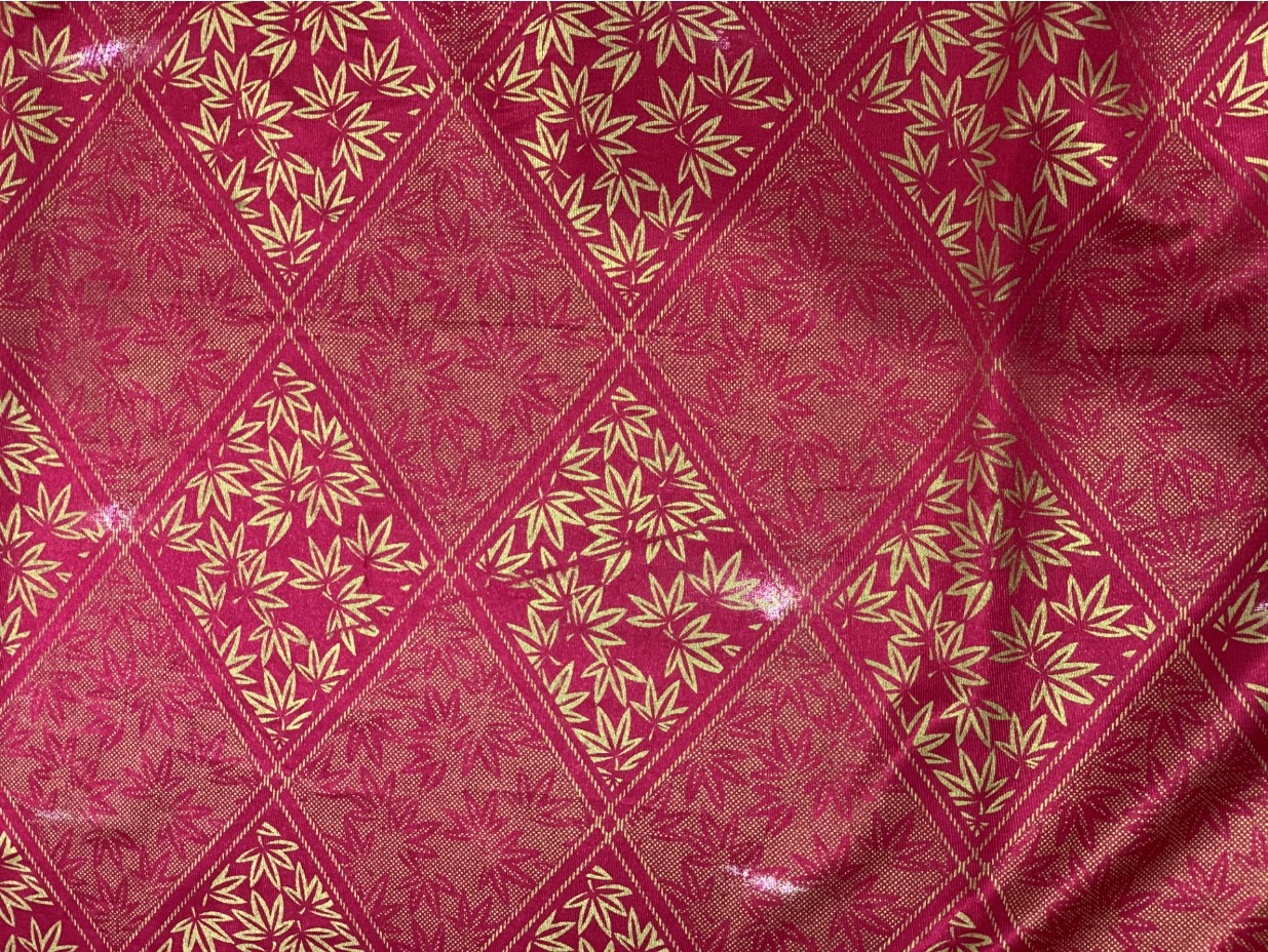 Gold Printing Anti Water 85gsm Polyester Tricot Fabric For Mattress Cover