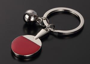 Wholesale Simple / Stylish Table Tennis Equipment , Table Tennis Keyring Zinc Alloy With Logo from china suppliers