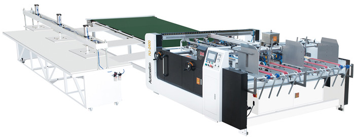 1450mm Semi Automatic Corrugated Box Folder Gluer Machine Double Piece