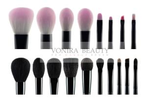 Wholesale Girlish Animal Hair Synthetic Hair Makeup Brushes Set Custom 18Pcs from china suppliers
