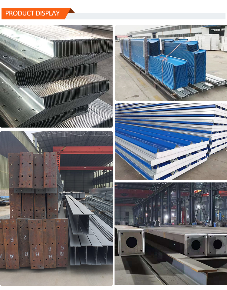 Galvanized Steel Prefabricated Structures for Greenhouse Building Grade Q235/Q345B