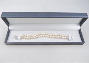 Wholesale Long Plastic Jewelry Box Inside Velvet Insert Hot Stamping For Gift Watch from china suppliers