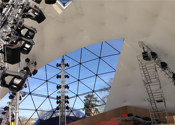 Customized Large Outdoor Geodesic Dome Tent For Commercial Meeting