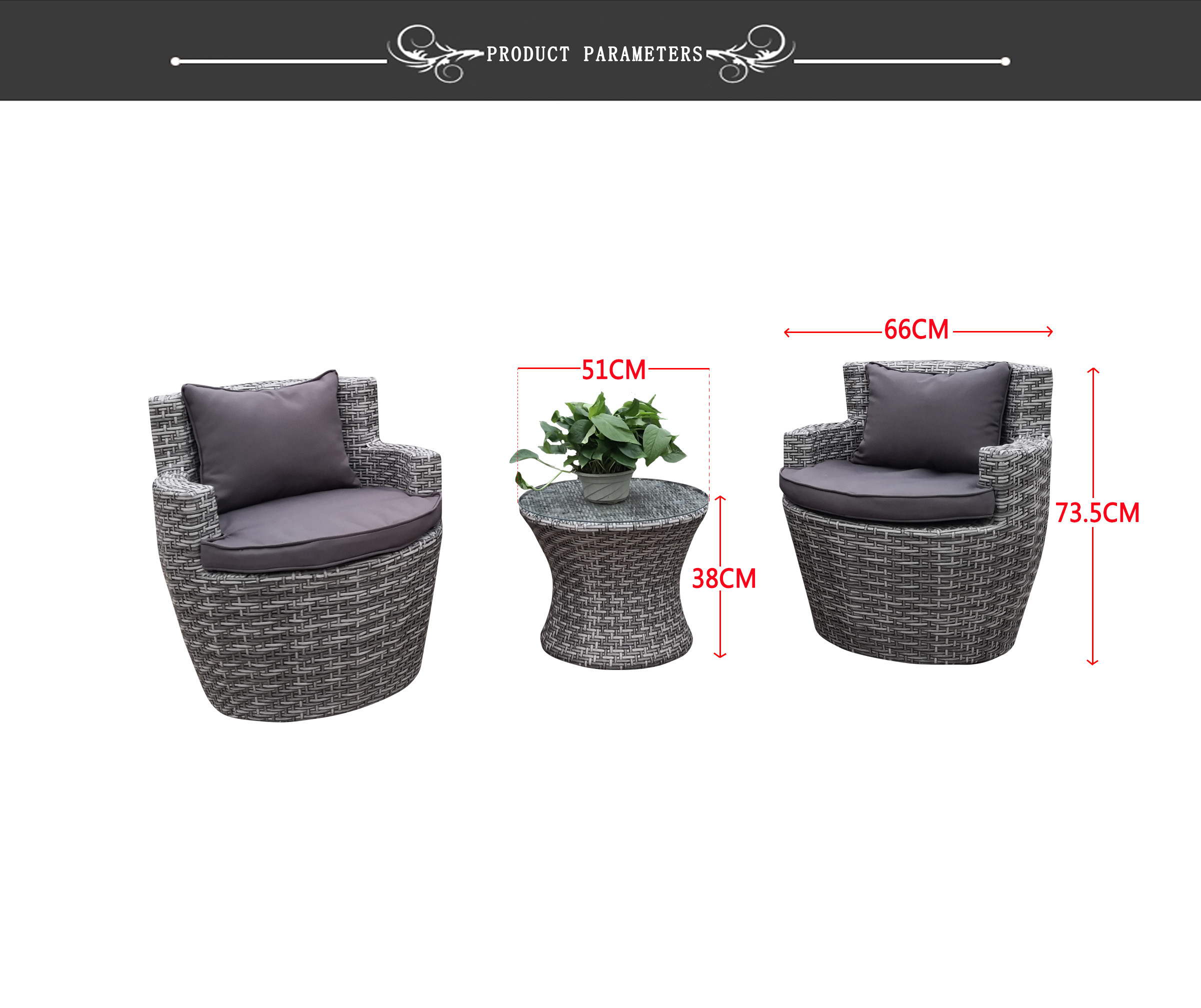 Outdoor Vase Folding Design Outdoor Dining Table And Chairs PE Rattan Best Design Colorful Indoor Furniture Set