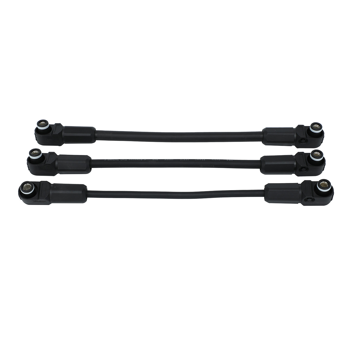 100A Black / Orange / Red PVC Insulated Male / Female Energy Storage Connectors For 2.5-95mm2 Wire